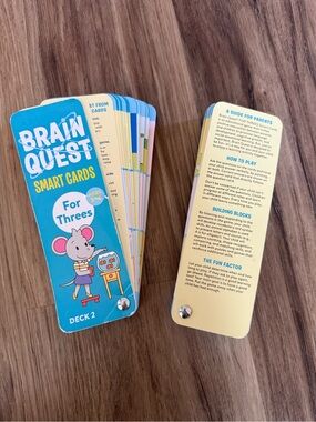 Brain Quest Smart Cards For 3-4 Year Olds  2 Pack - Educational Cards